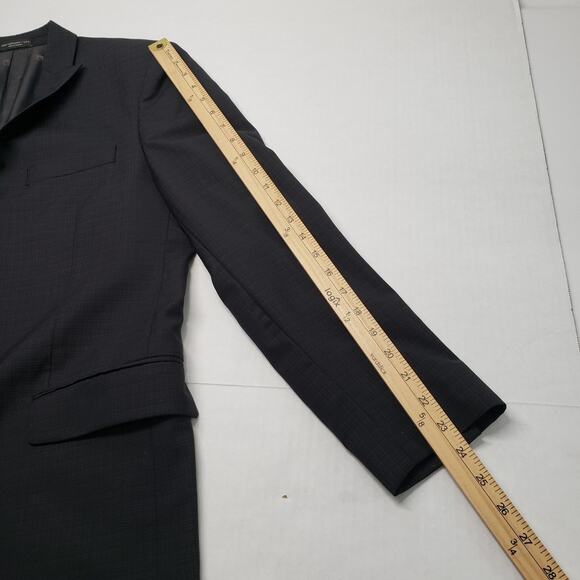 John Varvatos Star USA Mens 40R Gray Sport Coat Jacket Suit Blazer Wool 2-Button - Picture 9 of 16